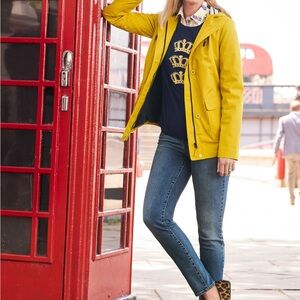 SOLD Talbots Vibrant Yellow Hooded Jacket